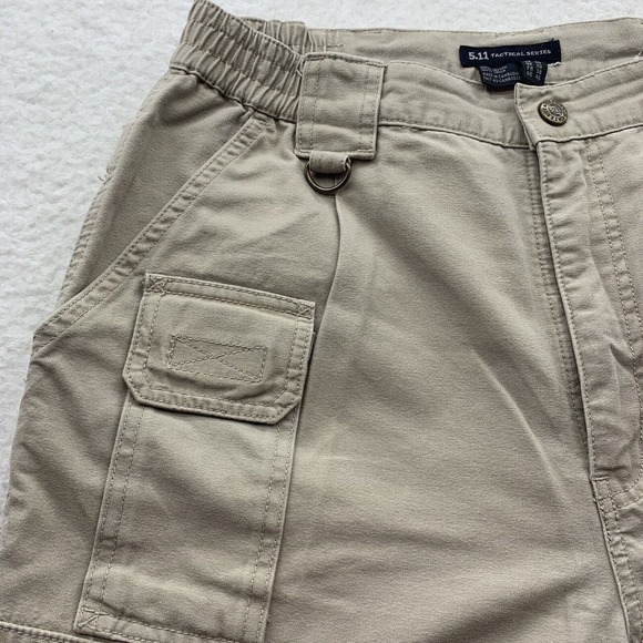 5.11 Tactical Cargo Shorts Mens 30x9 Utility Carpenter Military Operator Khaki - Picture 4 of 16
